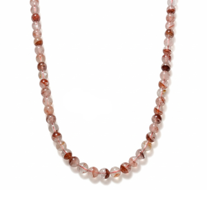 Fire Quartz Beaded Necklace