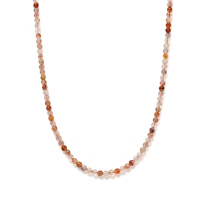 Fire Quartz Beaded Necklace Mini