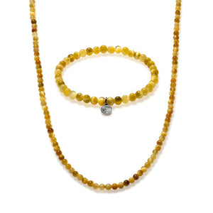 Golden Tiger Eye Beaded Duo Mini