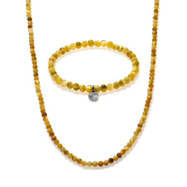 Golden Tiger Eye Beaded Duo Mini