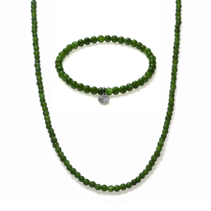 Green Jade Beaded Duo Mini