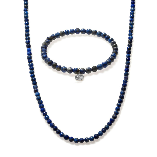 Lapis Lazuli Beaded Duo Mini