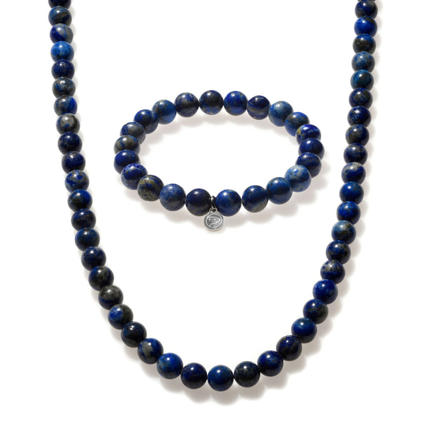 Lapis Lazuli Beaded Duo