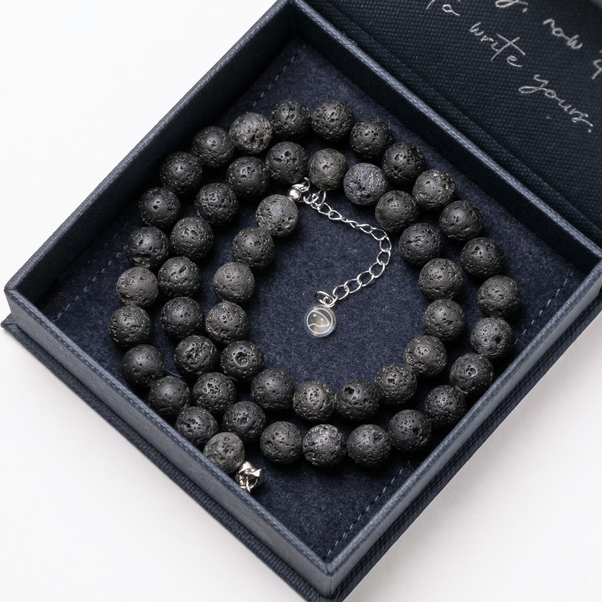 Lava Chain Lava Rock Necklace (Grade AAA, 8mm) | Otter Spirit | Natural Gemstones