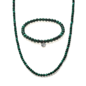 Malachite Beaded Duo Mini