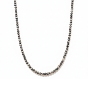 Map Stone Beaded Necklace Mini
