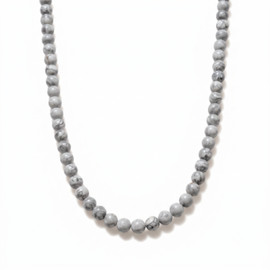 Map Stone Beaded Necklace