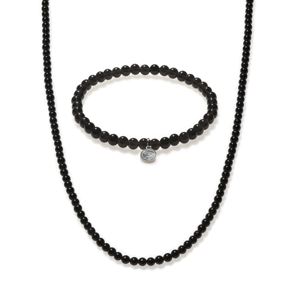 Obsidian Beaded Duo Mini