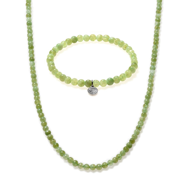 Peridot Beaded Duo Mini