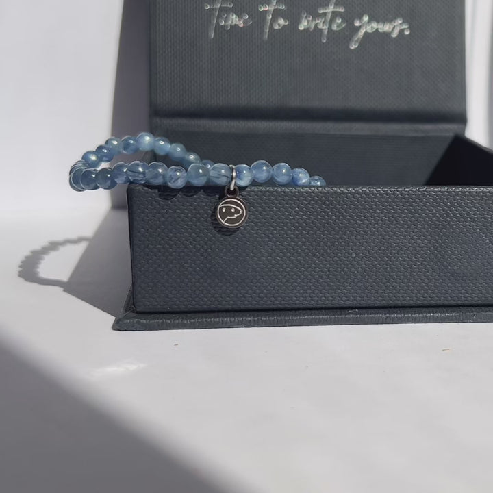 kyanite 4 mm bracelet video