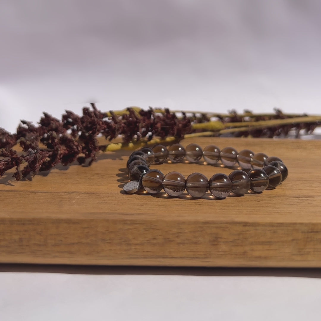 Smoky Quartz Bracelet (Grade AAA, 8mm) | Otter Spirit | Natural