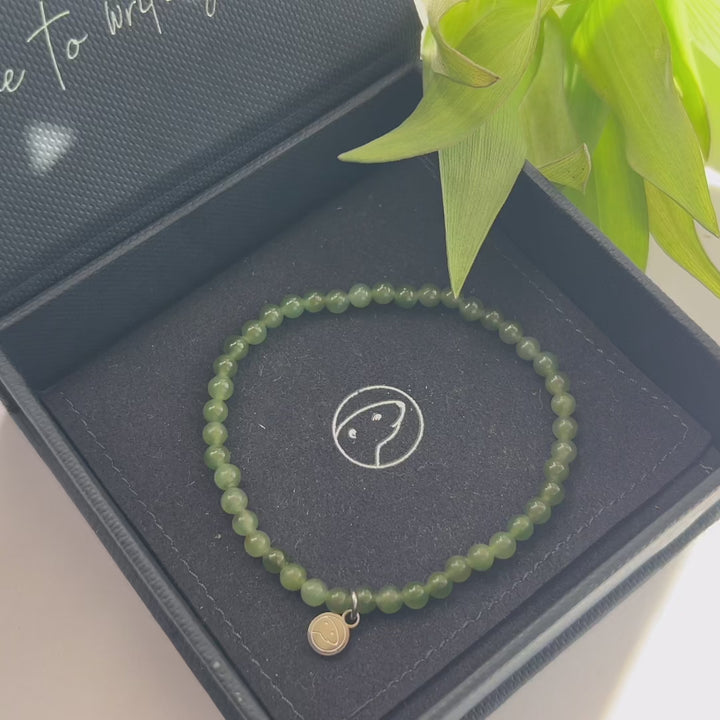 nephrite mini 4 mm bracelet video 