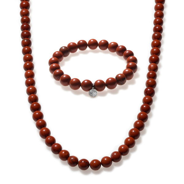 Red Jasper Beaded Duo