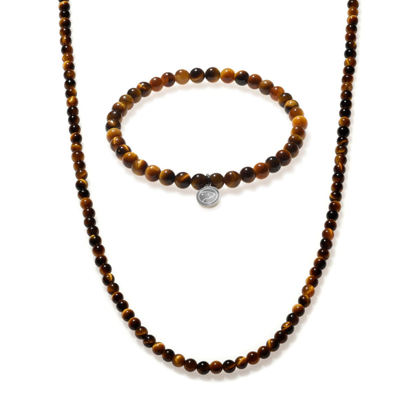 Tiger Eye Beaded Duo Mini