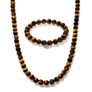 Tiger Eye Beaded Duo
